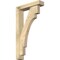 Ekena Millwork Merced Block Rough Sawn Bracket w/ Offset Brace, Douglas Fir, 4"W x 16"D x 28"H BKT0402X16X28MRC05RDF - alternate 1